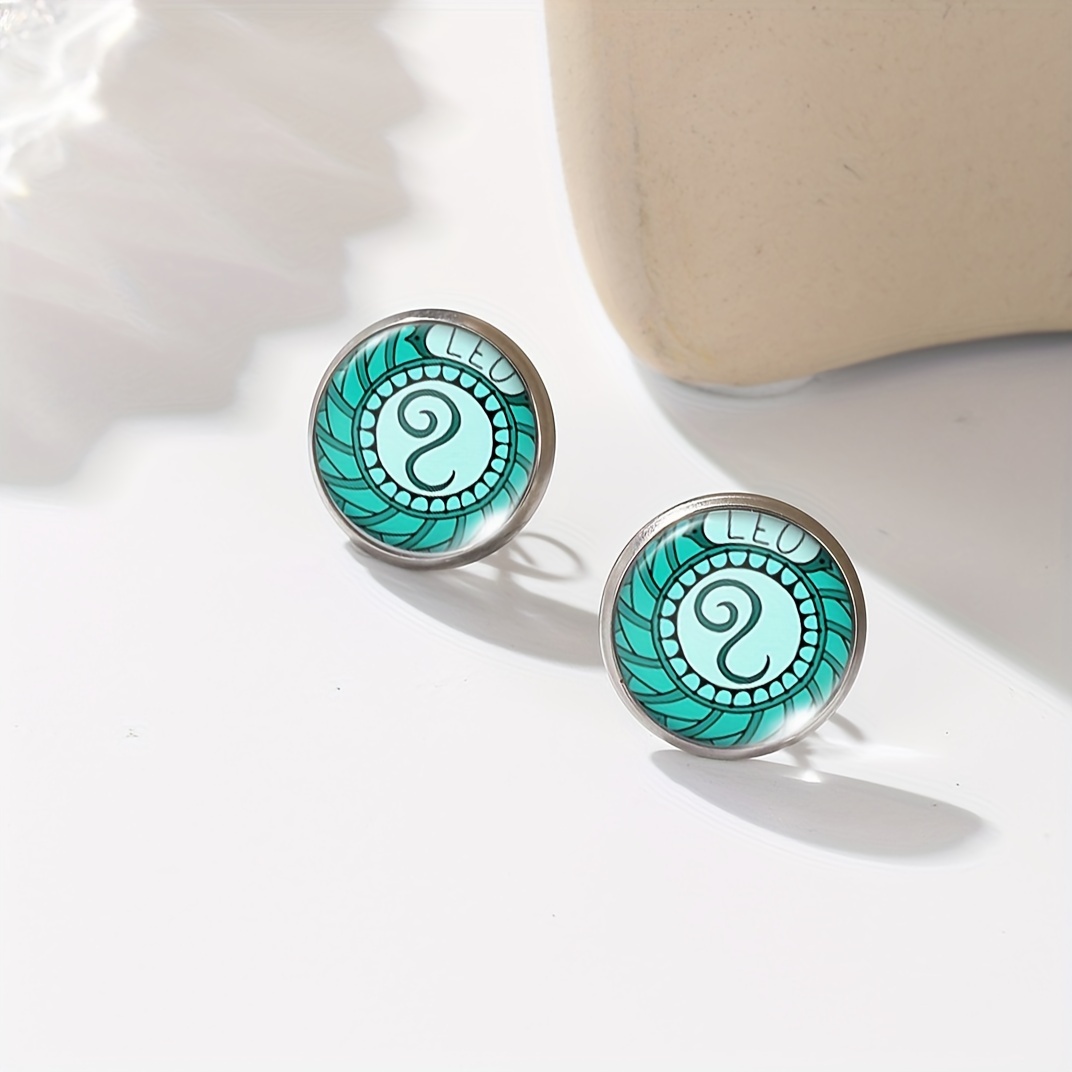Zodiac Constellation Symbol Earrings Set
